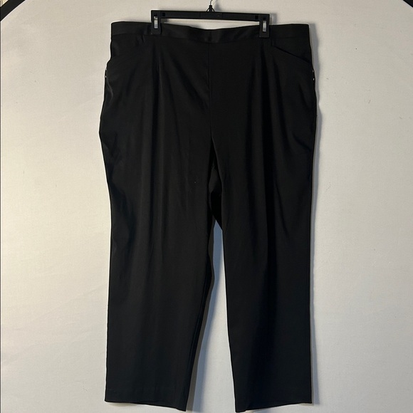 Alfred Dunner Women's Plus  Wide Leg Pant Black With Pockets Size 22W NWT - Picture 2 of 9
